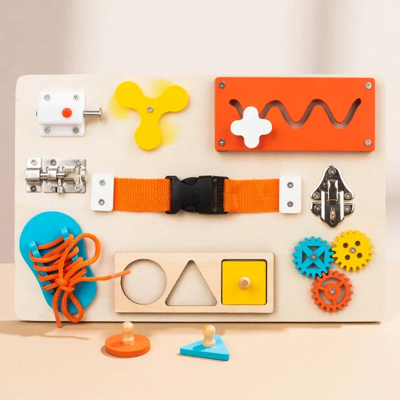 Wooden Montessori Busy Board