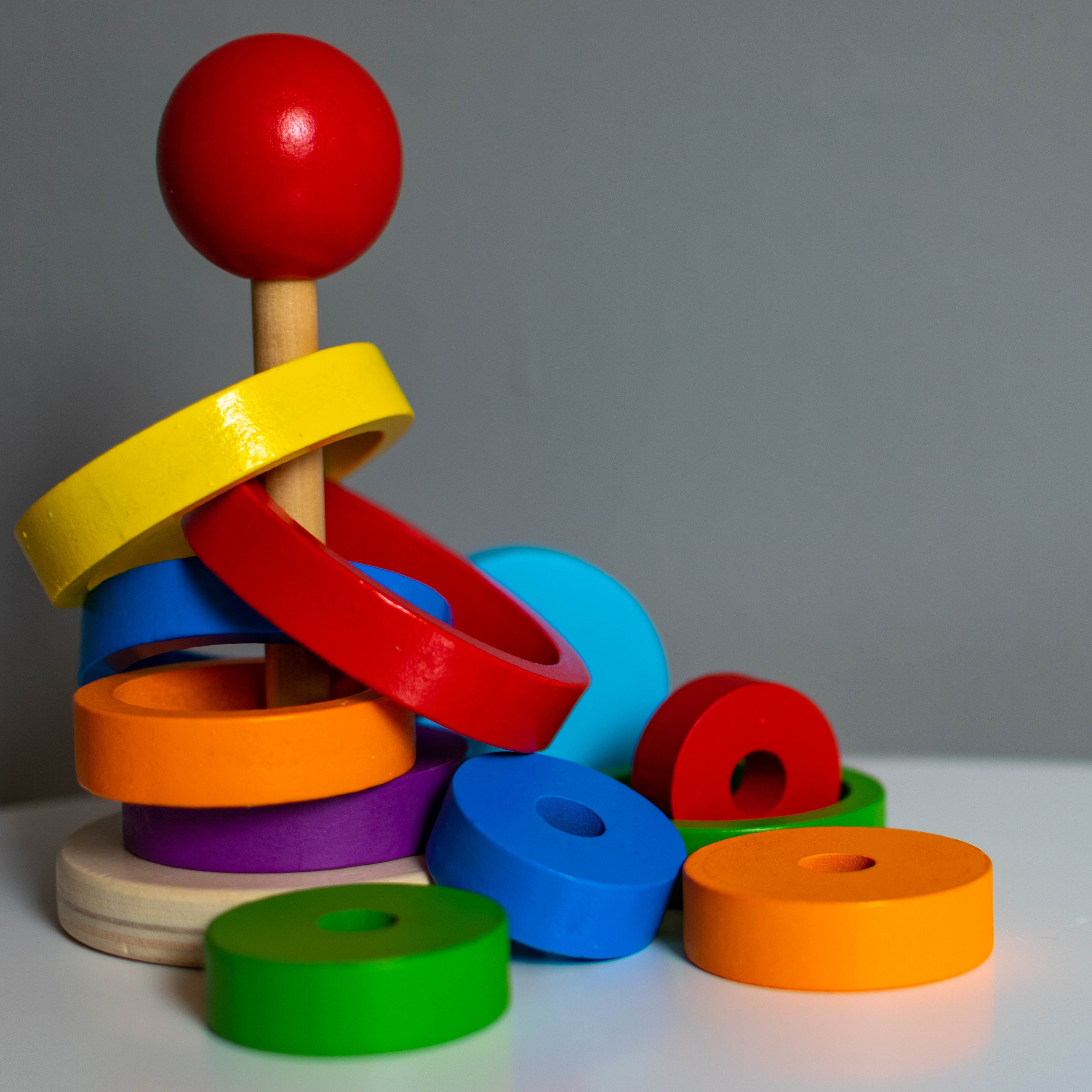 Colorful wooden toy stack - New Arrivals collection