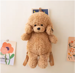 CuddleCarry Teddy Dog Plush Backpack