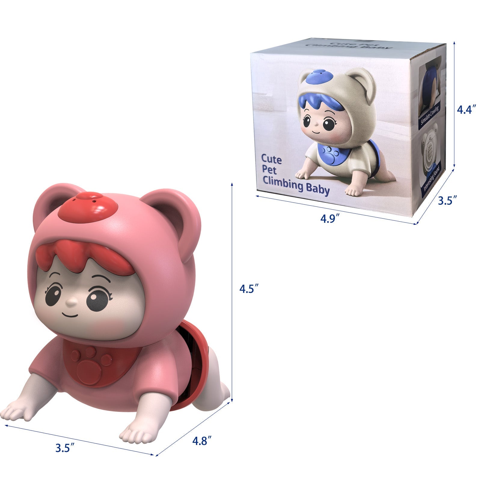 Lvelia Crawling Baby Toys for Toddler