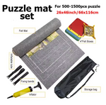 PuzzleRoll™ Storage Mat – Roll-Up Puzzle Saver for 1000–3000 Piece Puzzles
