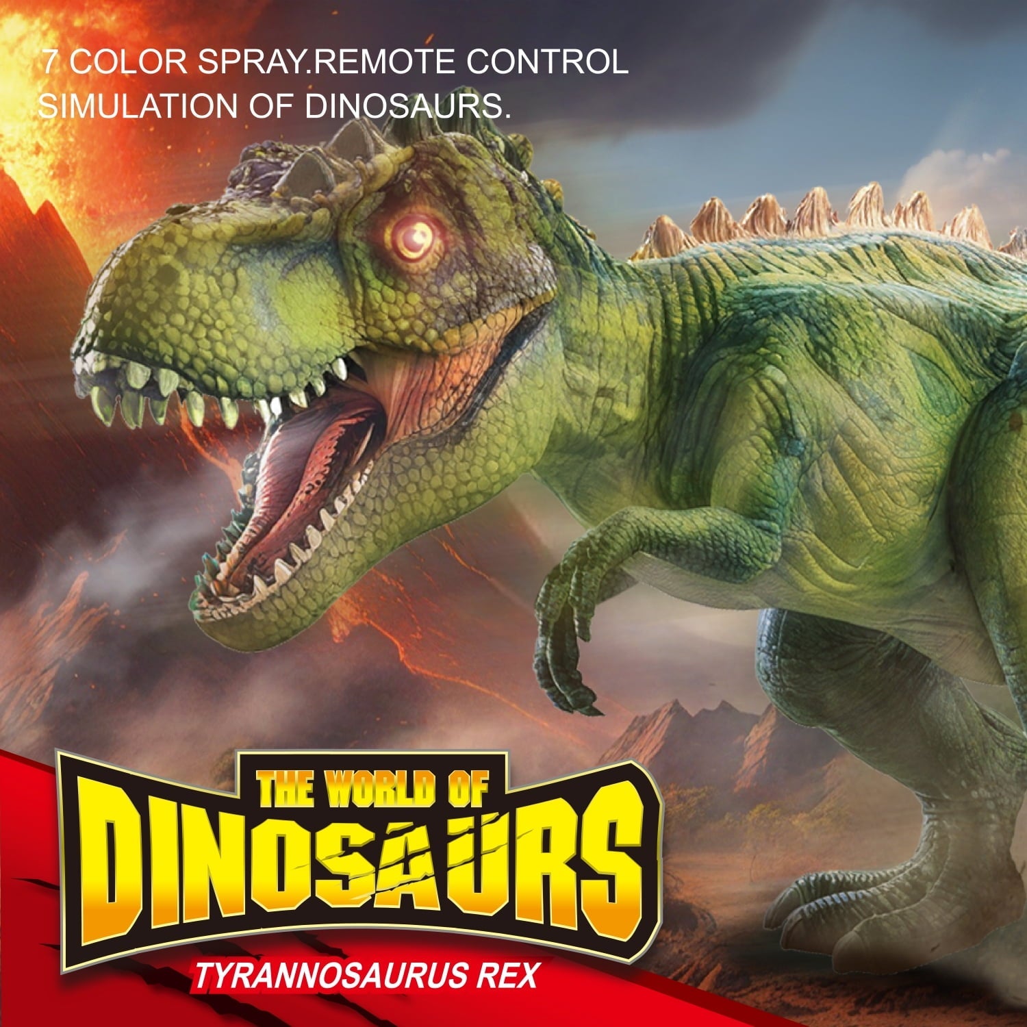 Lvelia Robot Dinosaur Toy – Remote Control Walking & Dancing T-Rex with Lights & Sounds