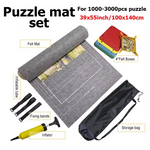 PuzzleRoll™ Storage Mat – Roll-Up Puzzle Saver for 1000–3000 Piece Puzzles