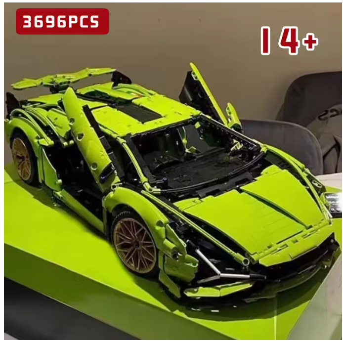 Technical SuperCar Assembly Building Set