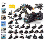 Warship Building Blocks Set