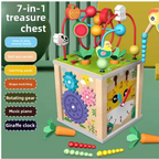 Montessori Wooden Multifunctional Activity Cube