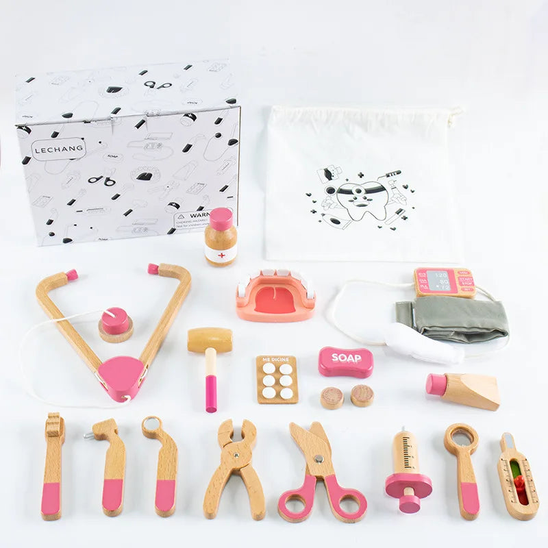 Wooden Doctor's Toy Set