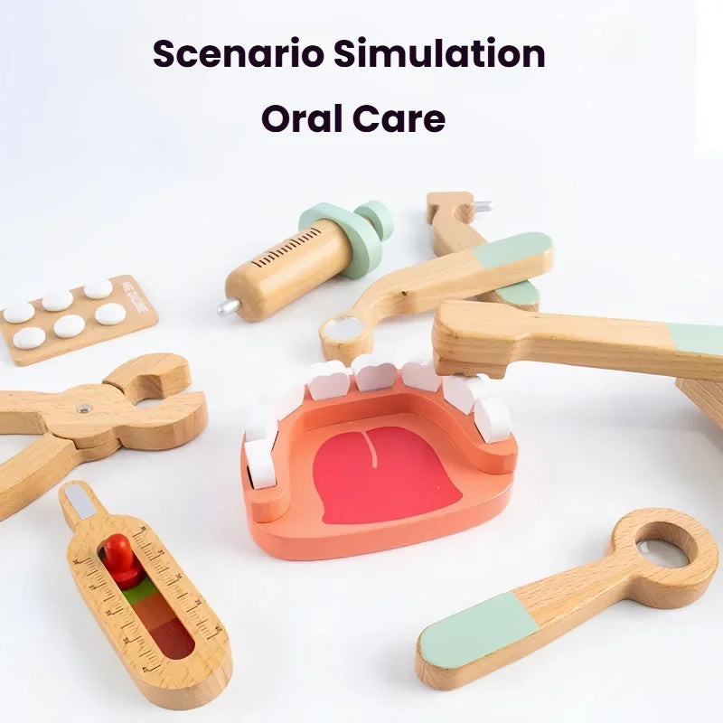 Wooden Doctor's Toy Set