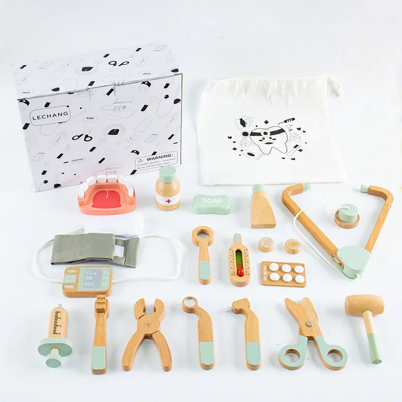 Wooden Doctor's Toy Set