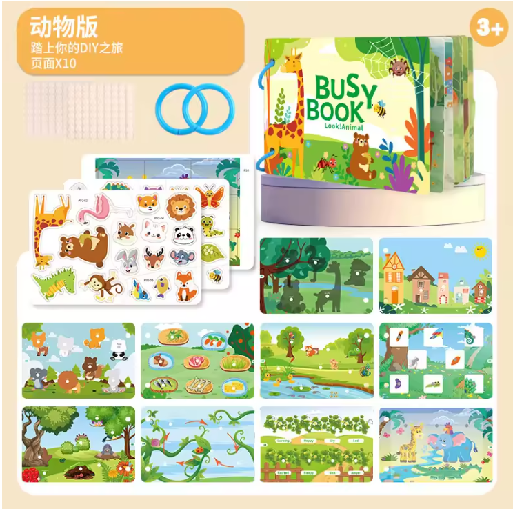 Montessori Busy Book Quiet Activity Binder