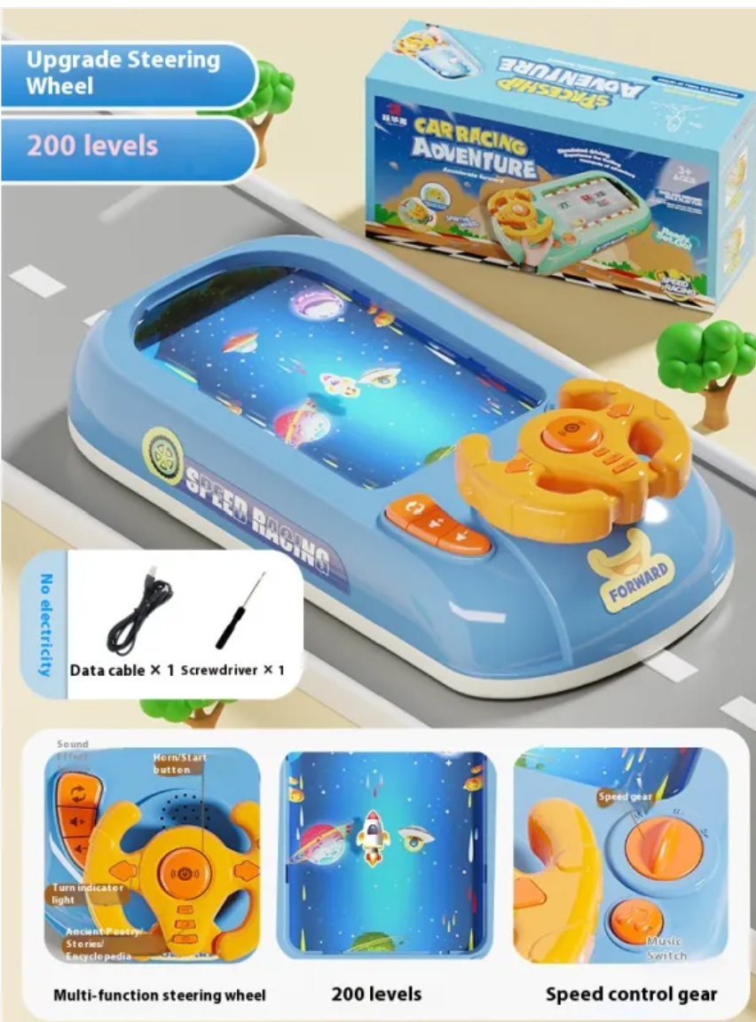 LittleRacer™ Steering Wheel Toy – Interactive Driving Play Toy for Kids