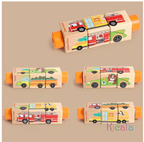 3D Wooden Jigsaw Rotating Puzzle Blocks