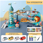 Lion Theme Car Track Racing Set