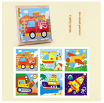Montessori 6-in-1 Wooden Cube Puzzle Blocks