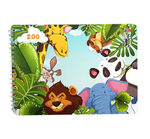 Montessori Quiet Busy Book Sticker & Matching Board