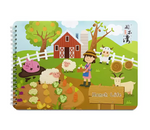 Montessori Quiet Busy Book Sticker & Matching Board