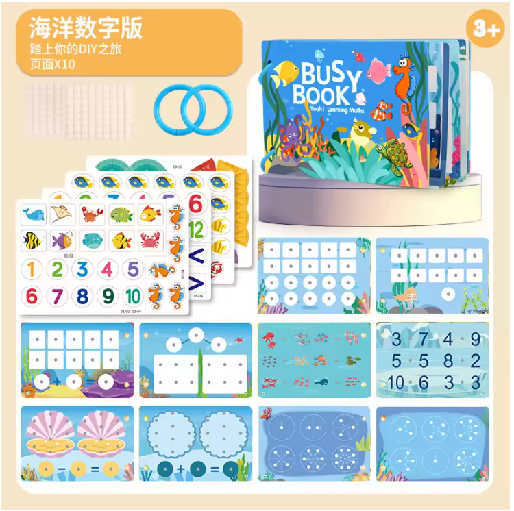 Montessori Busy Book Quiet Activity Binder