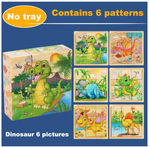 Wooden 3D Cube Puzzle – Montessori Educational Blocks