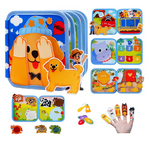 Montessori Giraffe Busy Board Quiet Book