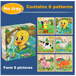 Wooden 3D Cube Puzzle – Montessori Educational Blocks