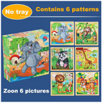 Wooden 3D Cube Puzzle – Montessori Educational Blocks