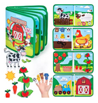 Montessori 3D Busy Book Story Cloth Activity Board