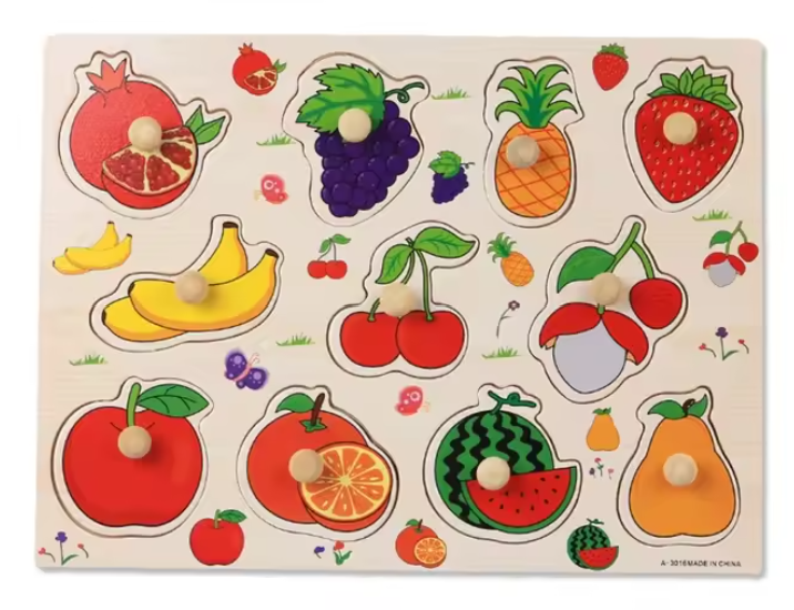 Montessori Wooden Puzzle Board for Toddlers