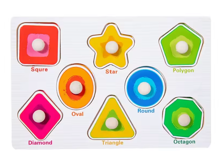 Montessori Wooden Puzzle Board for Toddlers