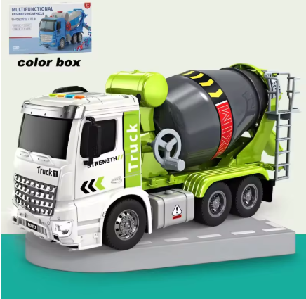 Inertia Concrete Mixer Truck Toy with Sound & Lights