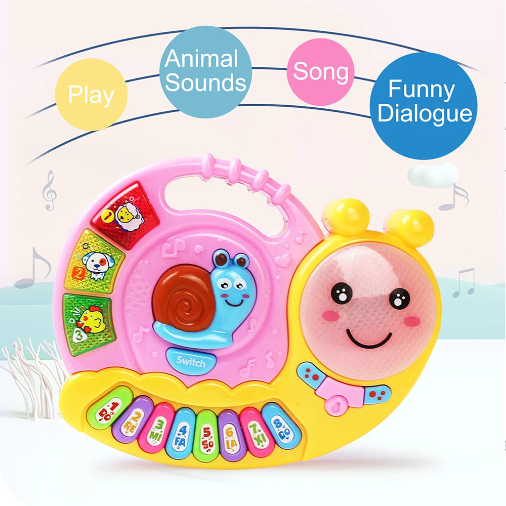 Kids Animal Piano Keyboard with Lights and Sounds