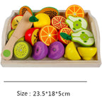 Wooden Cutting Fruit & Vegetable Playset