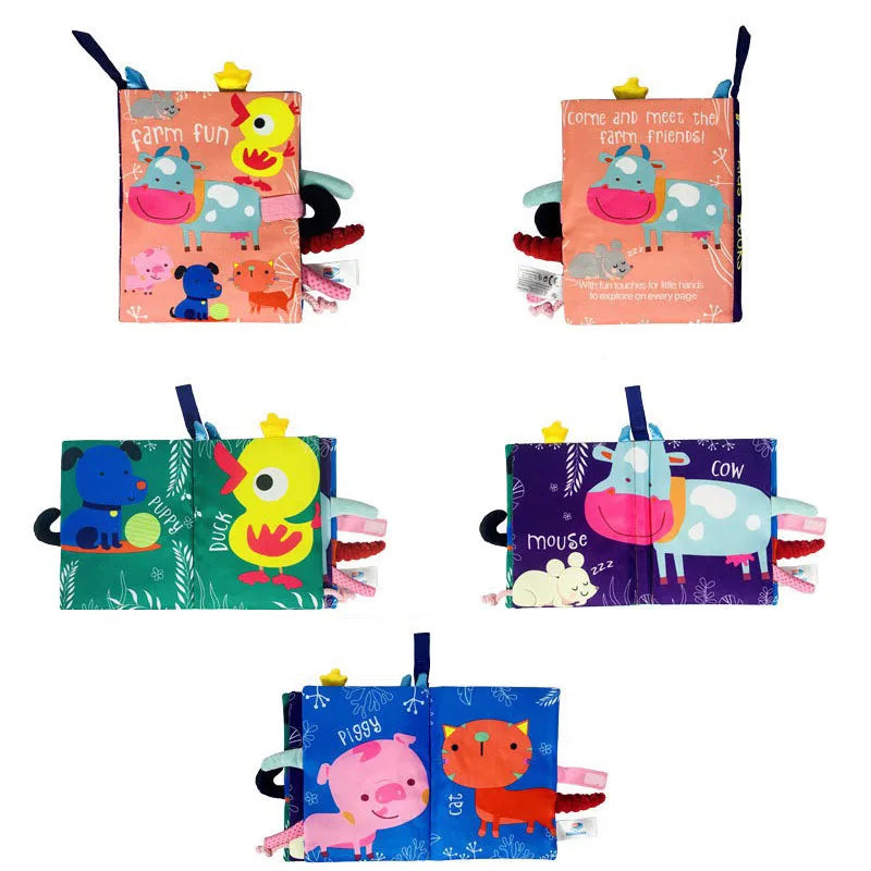 Baby Animal Tail Cloth Book
