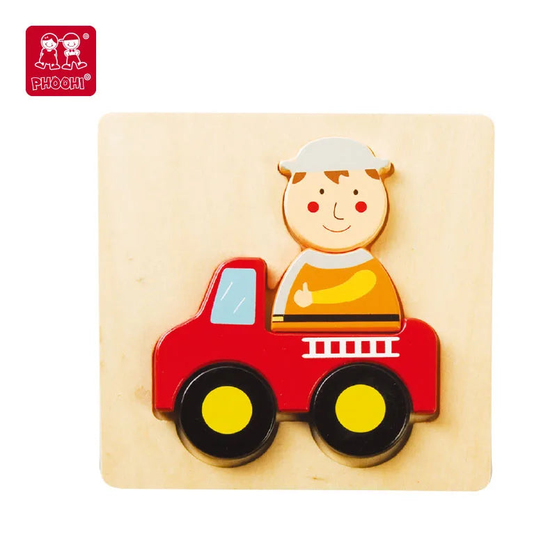 Wooden Multi-Animal Shaped Jigsaw Puzzle, photo 5