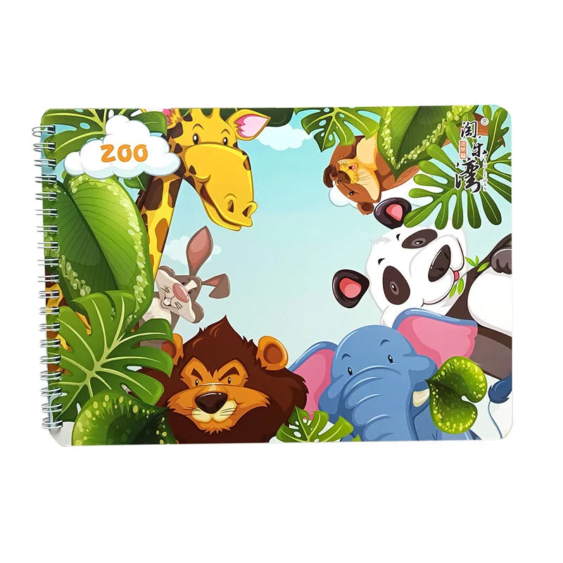 Montessori Quiet Busy Book Sticker & Matching Board