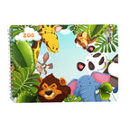 Montessori Quiet Busy Book Sticker & Matching Board