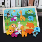 Wooden Cartoon Animals 3D Jigsaw Puzzle, photo 2
