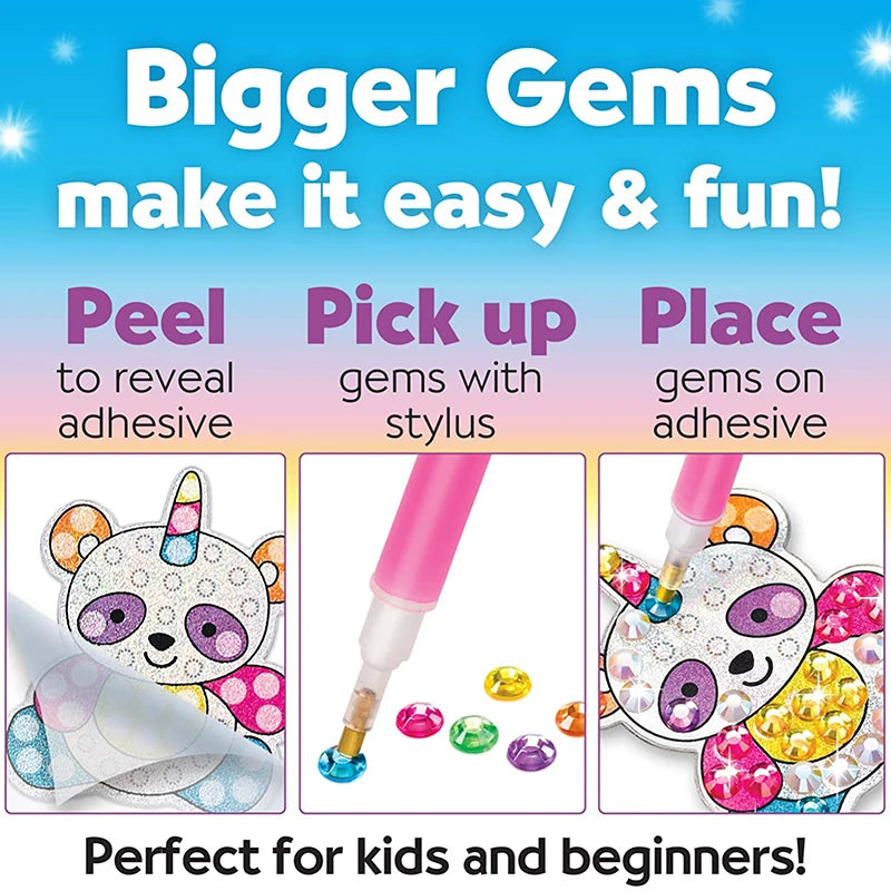 Stick & Paint Magic Gem Sticker Art Kit
