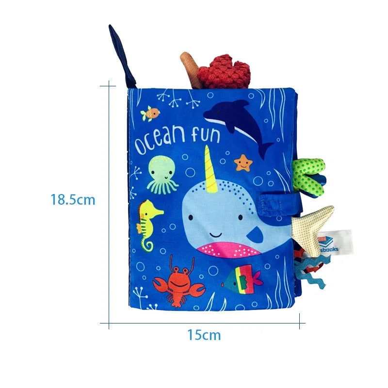 Baby Animal Tail Cloth Book