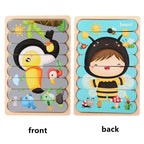 Wooden Two-Sided Strip Puzzle
