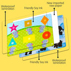 Montessori Quiet Busy Book Sticker & Matching Board