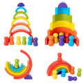 Rainbow Arch Montessori Wooden Building Blocks