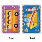 Wooden Two-Sided Strip Puzzle