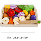 Wooden Cutting Fruit & Vegetable Playset