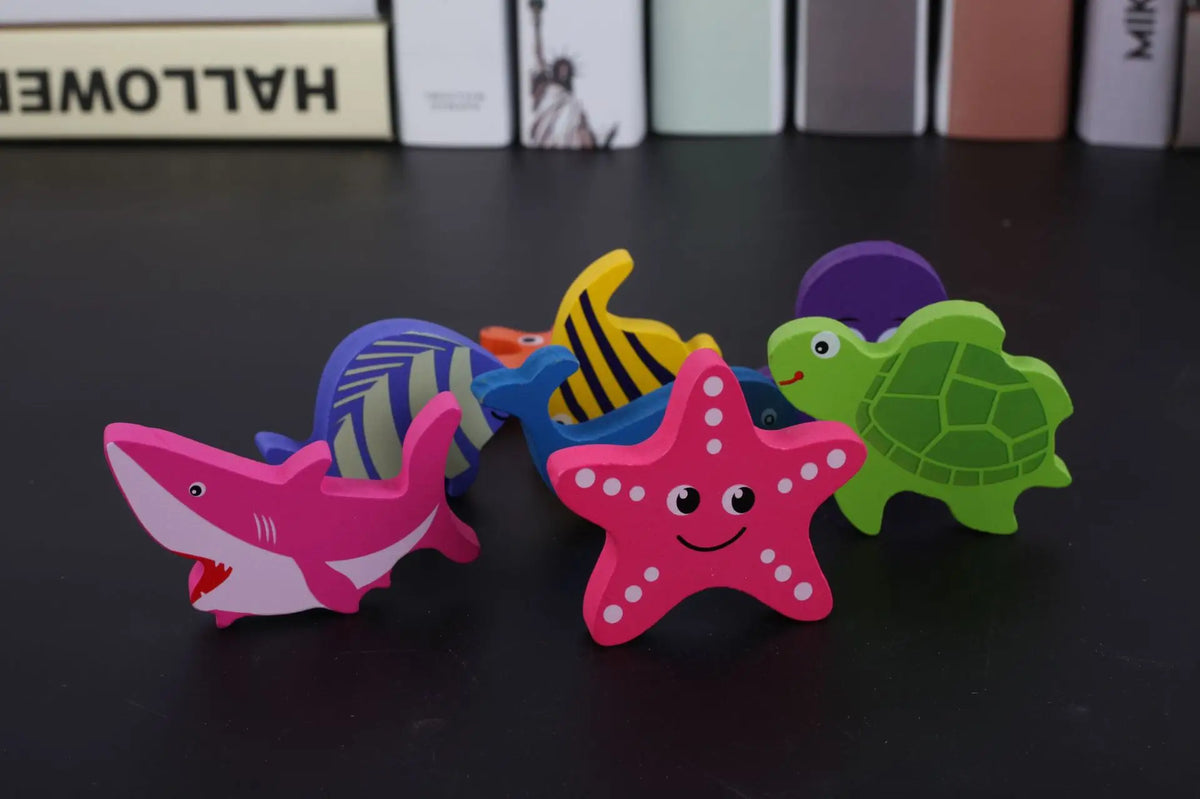 Wooden Cartoon Animals 3D Jigsaw Puzzle