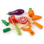 Wooden Cutting Fruit & Vegetable Playset