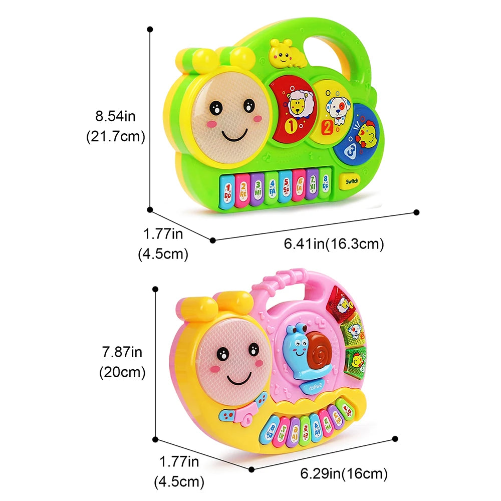 Kids Animal Piano Keyboard with Lights and Sounds
