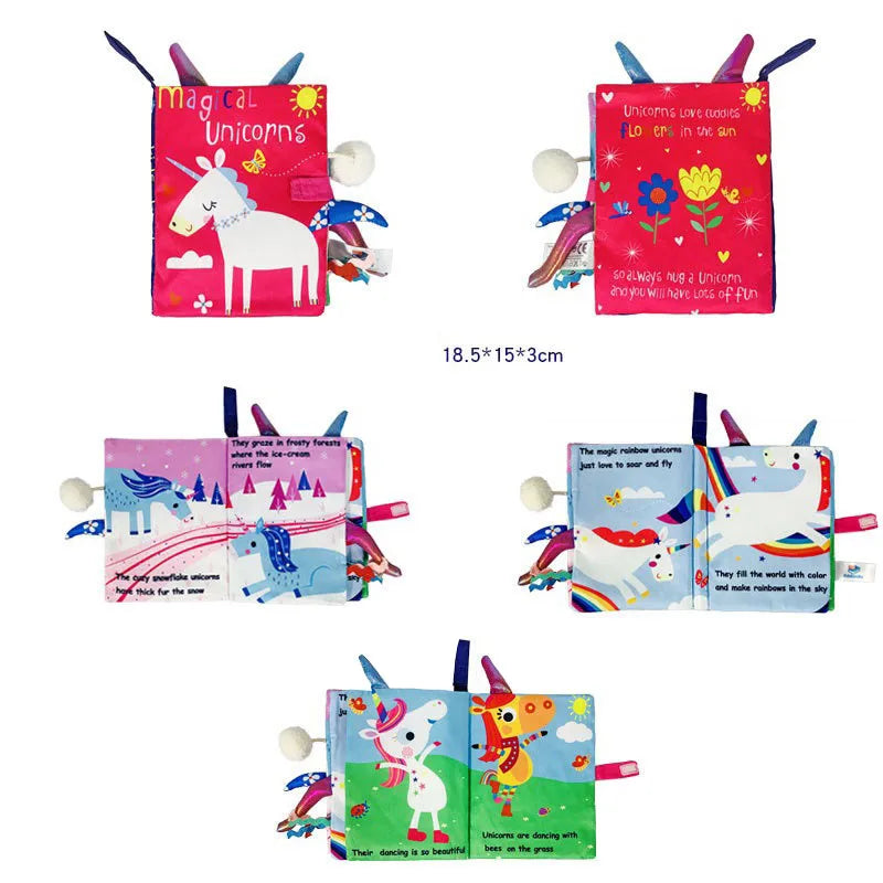 Baby Animal Tail Cloth Book
