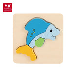 Wooden Multi-Animal Shaped Jigsaw Puzzle, photo 3