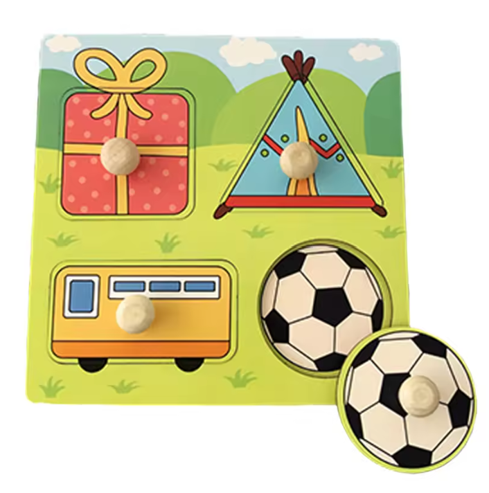Montessori Wooden Puzzle Board for Toddlers