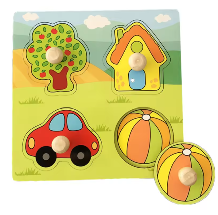 Montessori Wooden Puzzle Board for Toddlers
